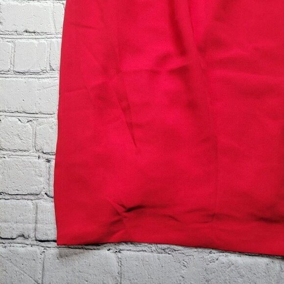 Vintage Andrea Polizzi For Rex Lester Red Sleeveless Dress Size 8 - Picture 6 of 12